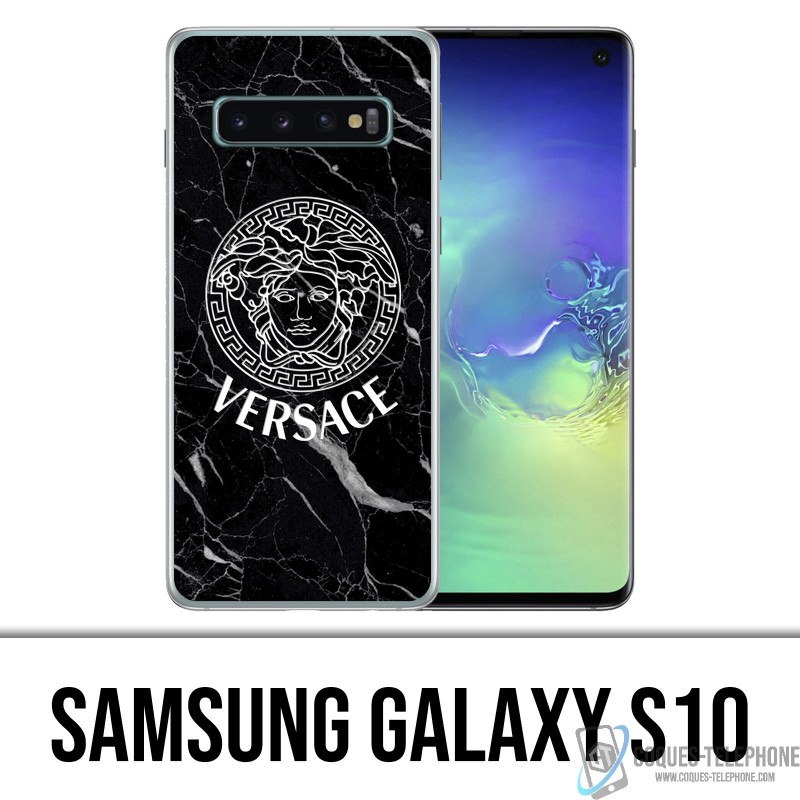 Coque Samsung Galaxy S10 - Versace marbre noir