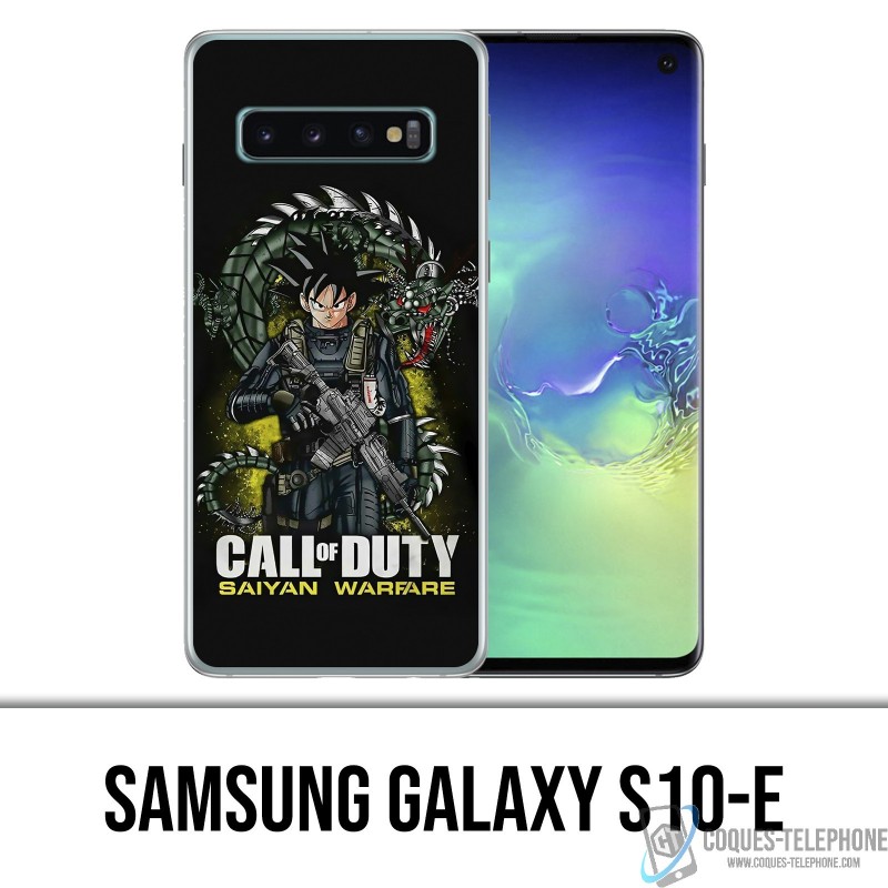 Case Samsung Galaxy S10e - Aufruf zur Pflicht x Dragon Ball Saiyan Warfare