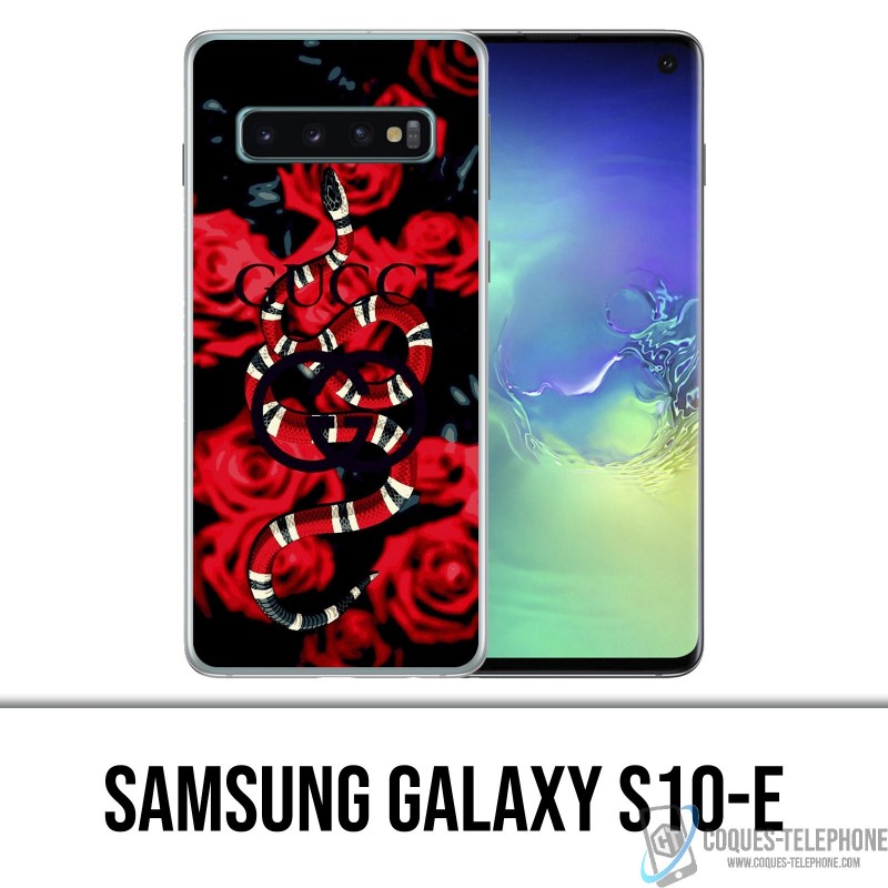 Samsung Galaxy S10e HartCasenkoffer - Gucci-Schlangenrosen