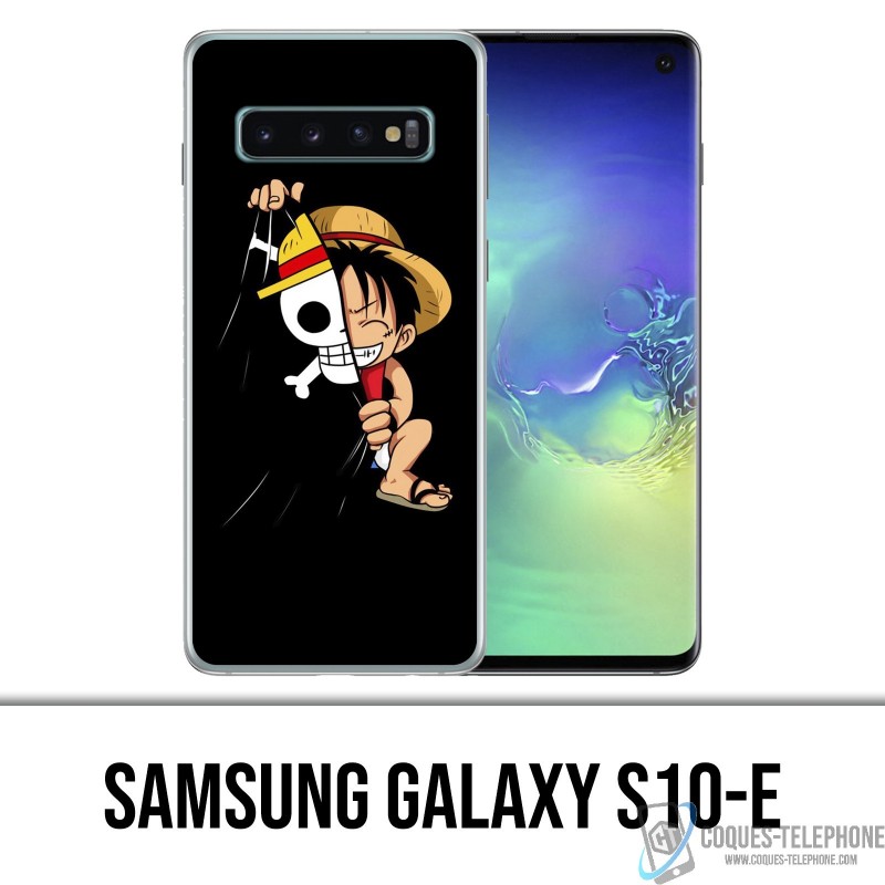 Coque Samsung Galaxy S10e - One Piece baby Luffy Drapeau