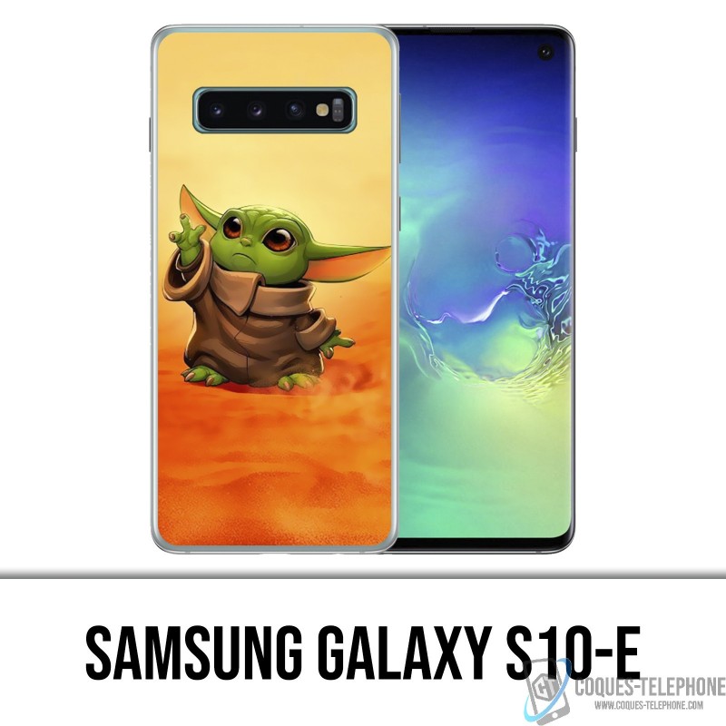 Samsung Galaxy S10e Hard Case - Star Wars baby Yoda Fanart