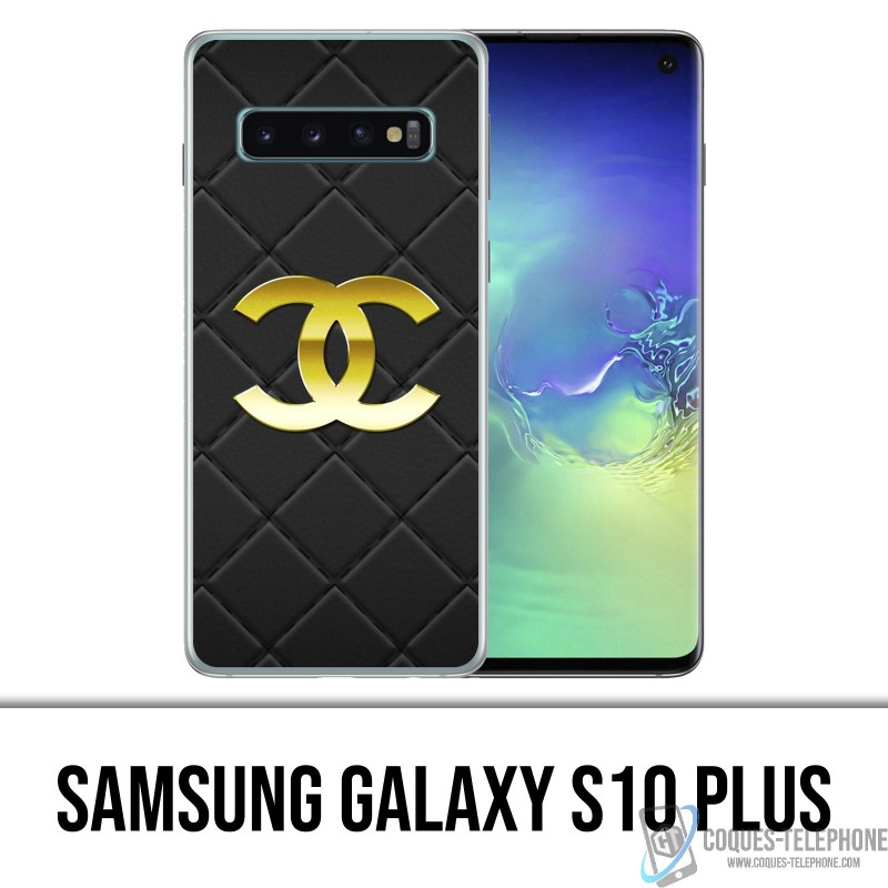 Samsung Galaxy S10 PLUS Custodia - Logo in pelle Chanel