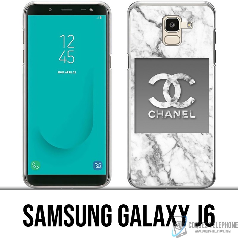 Samsung Galaxy J6 Custodia - Chanel Marmo Bianco