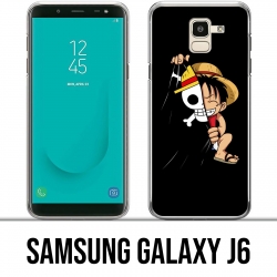 Samsung Galaxy J6 Custodia - One Piece baby Luffy Flag