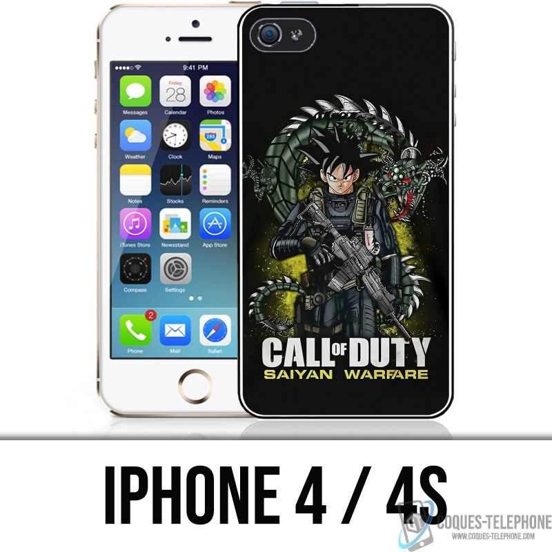 Funda iPhone 4 / 4S - Call of Duty x Dragon Ball Saiyan Warfare