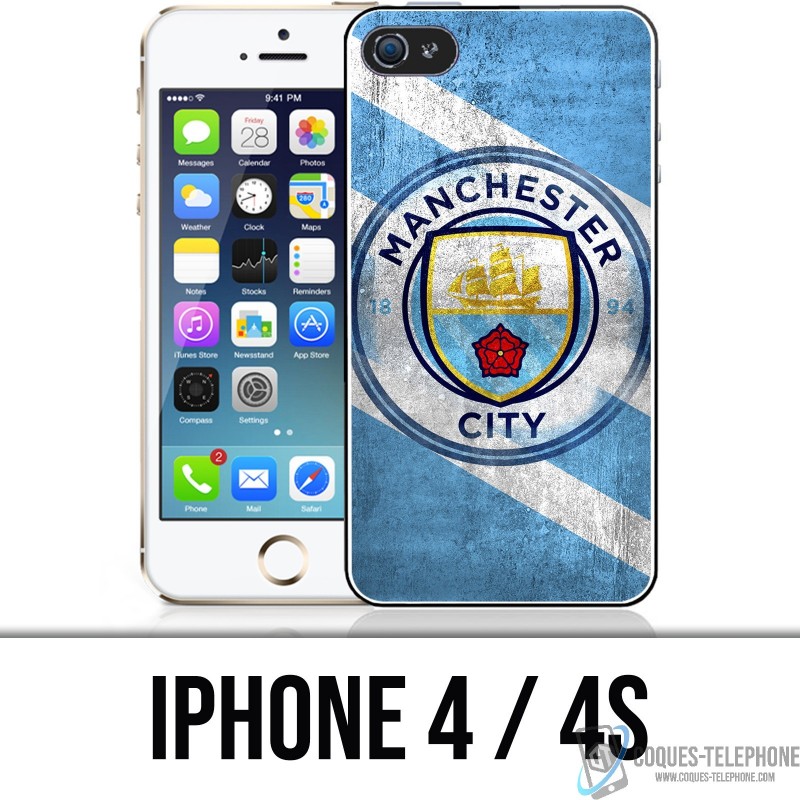 Custodia per iPhone 4 / 4S - Manchester Football Grunge