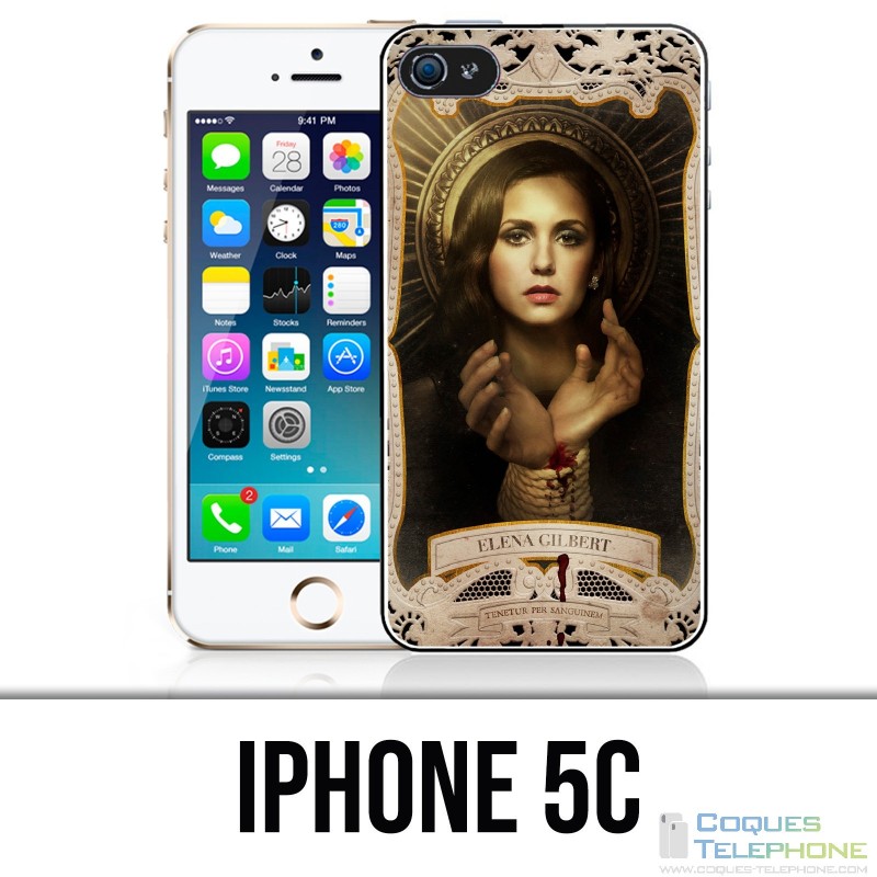 Coque iPhone 5C - Vampire Diaries Elena