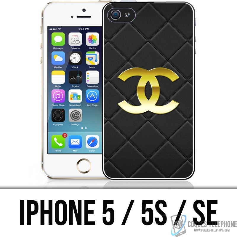 iPhone 5 / 5S / SE Case - Chanel-Leder-Logo