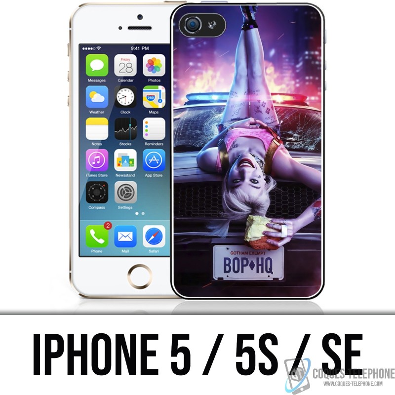 Coque iPhone 5 / 5S / SE - Harley Quinn Birds of Prey capot