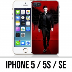 Coque iPhone 5 / 5S / SE - Lucifer ailes mur