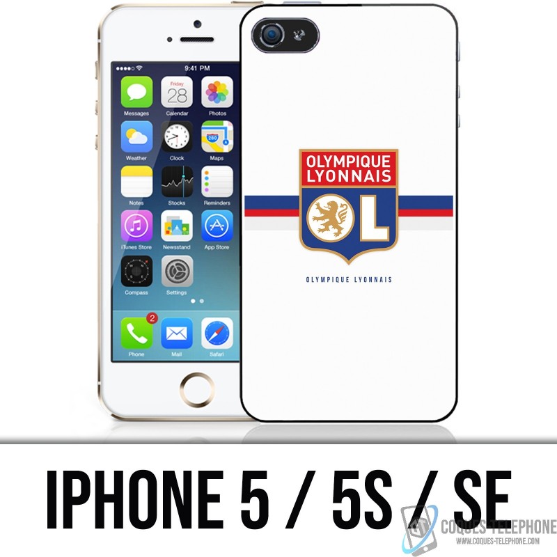 Funda iPhone 5 / 5S / SE - OL Olympique Lyonnais logo headband