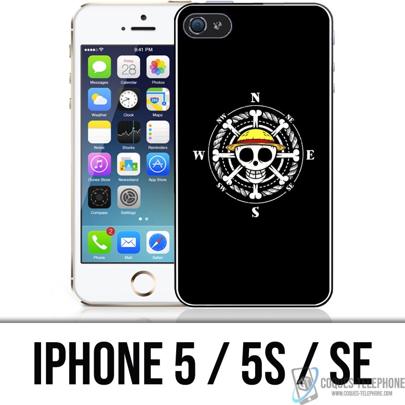 Coque iPhone 5 / 5S / SE - One Piece logo boussole