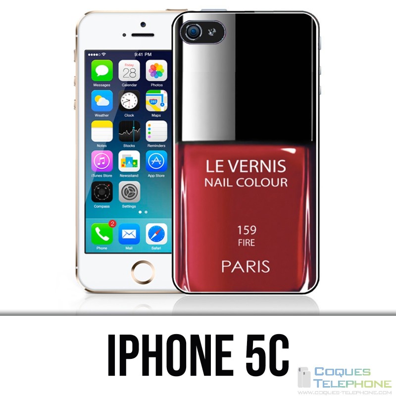 IPhone 5C Case - Red Paris Varnish