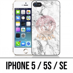 Coque iPhone 5 / 5S / SE - Versace marbre blanc