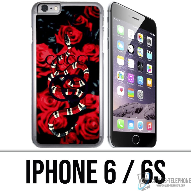 iPhone 6 / 6S Custodia - Gucci rose serpente