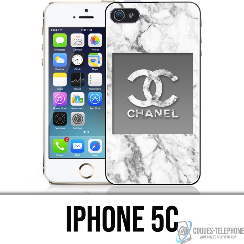 Custodia per iPhone 5C - Chanel Marmo Bianco