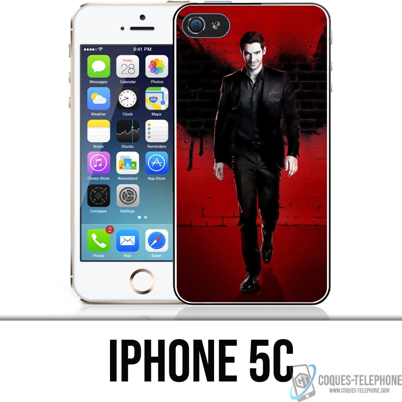 Coque iPhone 5C - Lucifer ailes mur