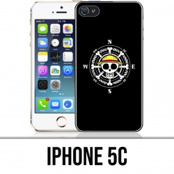 Coque iPhone 5C - One Piece logo boussole