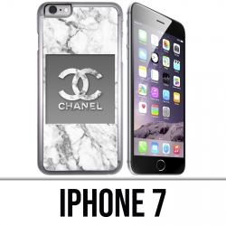 Custodia per iPhone 7 - Chanel Marmo Bianco