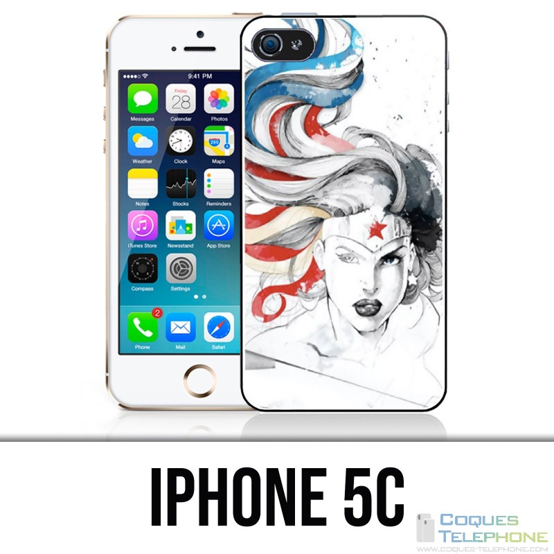 Coque iPhone 5C - Wonder Woman Art Design