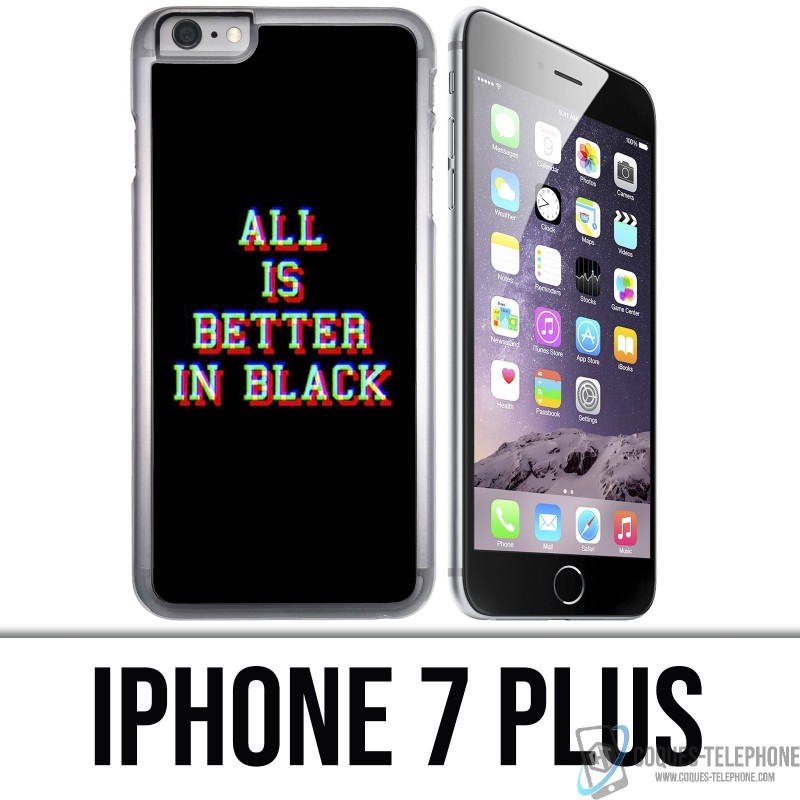 Funda iPhone 7 PLUS - Todo es mejor en negro