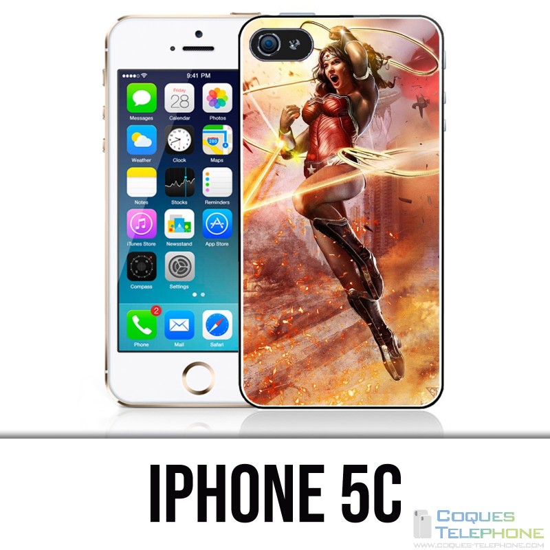 Coque iPhone 5C - Wonder Woman Comics