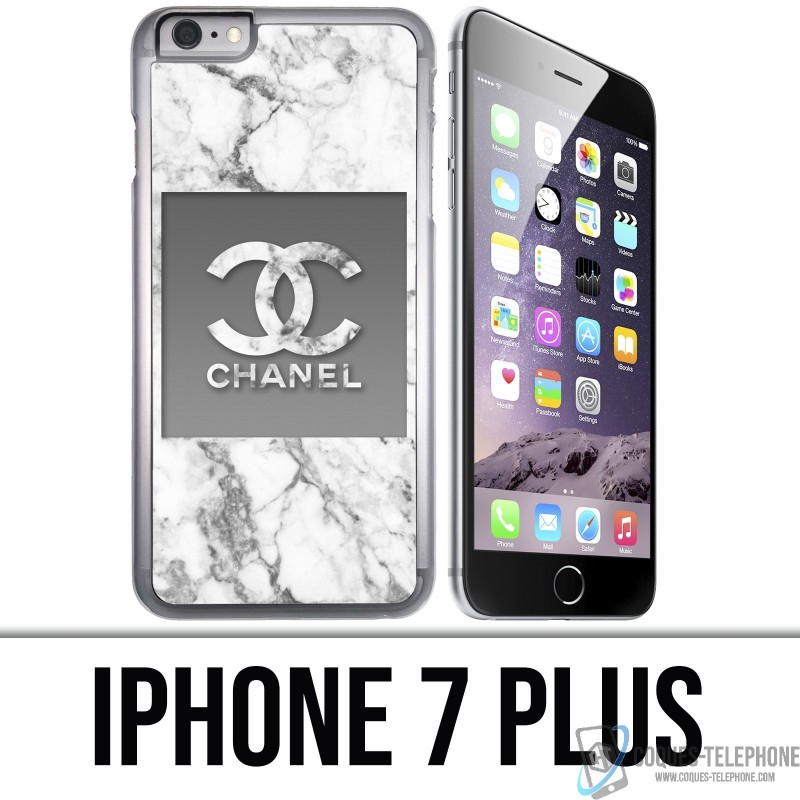 Funda iPhone 7 PLUS - Chanel Marble White