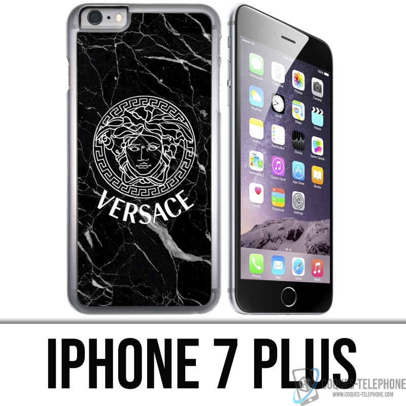 Custodia iPhone 7 PLUS - Versace marmo nero