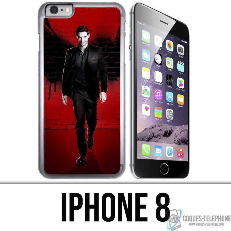 Coque iPhone 8 - Lucifer ailes mur