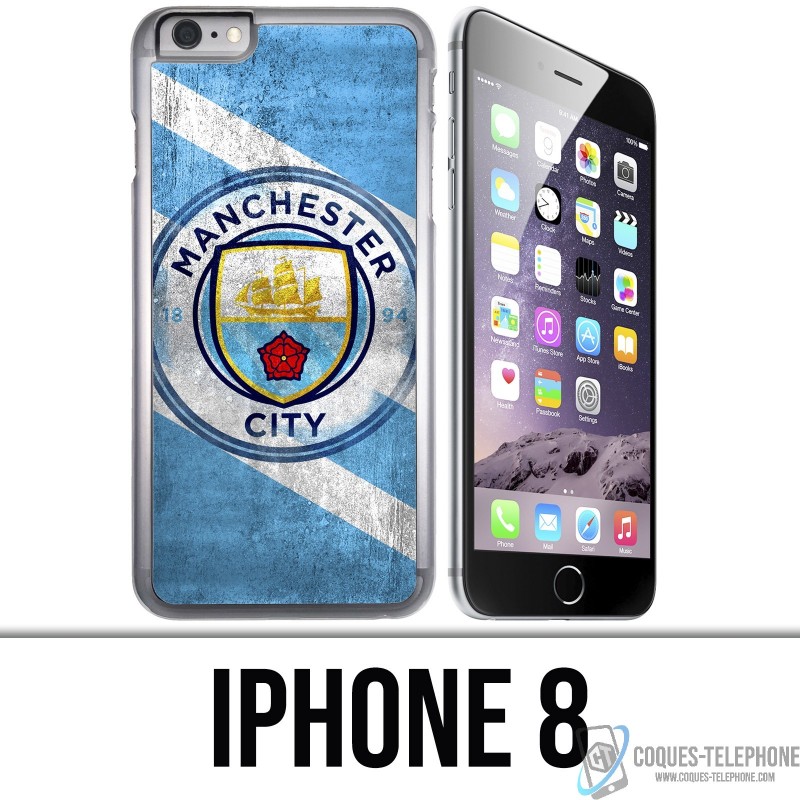 Funda iPhone 8 - Manchester Football Grunge