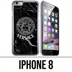 Coque iPhone 8 - Versace marbre noir