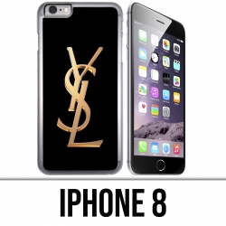 Coque iPhone 8 - YSL Yves Saint Laurent Gold Logo