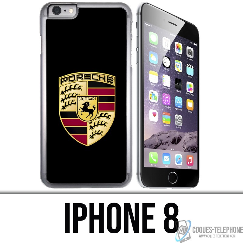 Funda iPhone 8 - Porsche Logo Negro