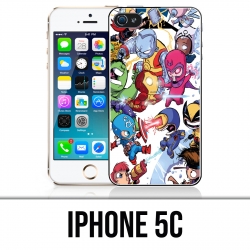 Custodia per iPhone 5C - Cute Marvel Heroes