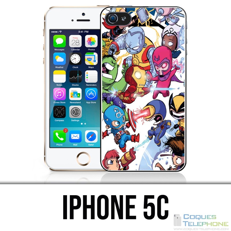 Coque iPhone 5C - Cute Marvel Heroes