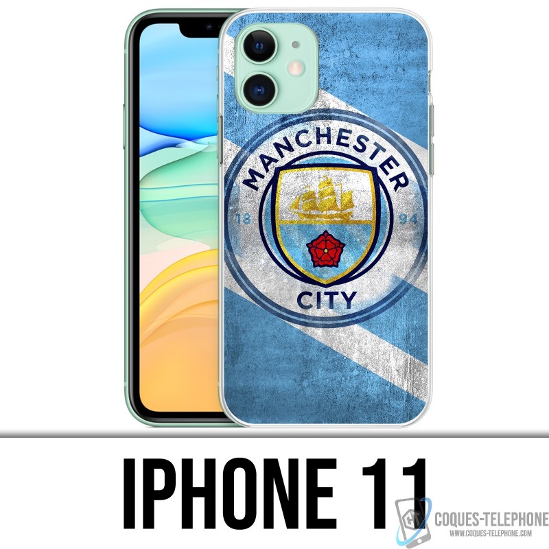 iPhone 11 Custodia - Manchester Football Grunge