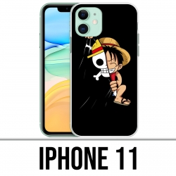 Coque iPhone 11 - One Piece baby Luffy Drapeau