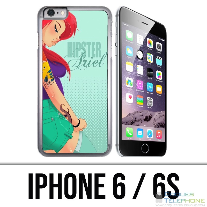 Coque iPhone 6 / 6S - Ariel Sirène Hipster