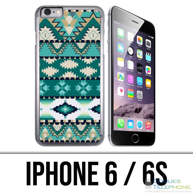 Coque iPhone 6 / 6S - Azteque Vert