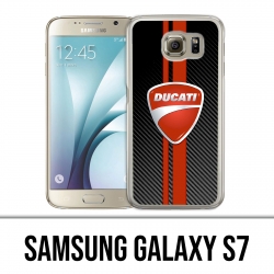 Samsung Galaxy S7 Hülle - Ducati Carbon