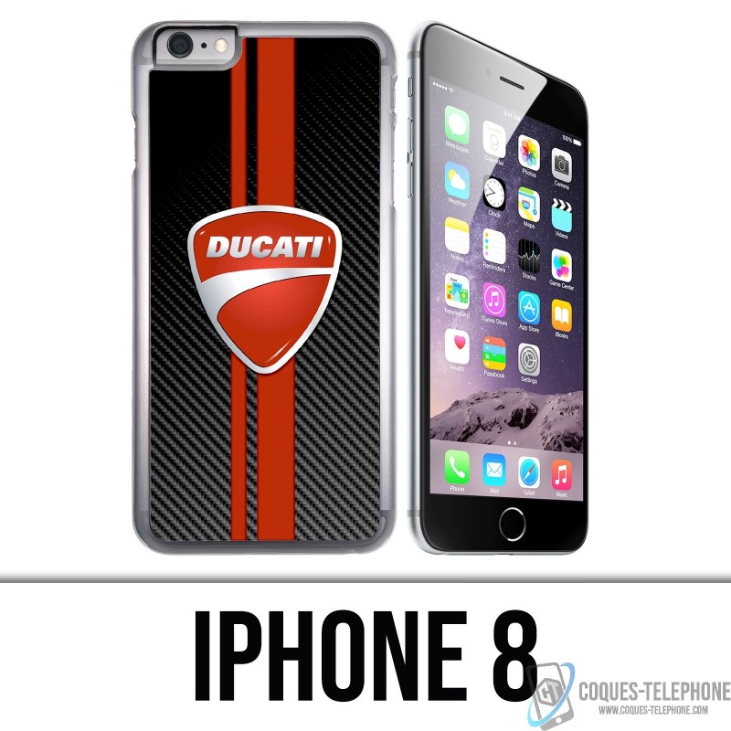 Coque iPhone 8 - Ducati Carbon