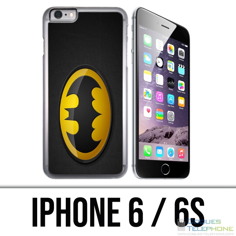 IPhone 6 / 6S Hülle - Batman Logo Classic Gelb Schwarz