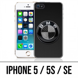 Custodia per iPhone 5 / 5S / SE - Logo Bmw Carbon