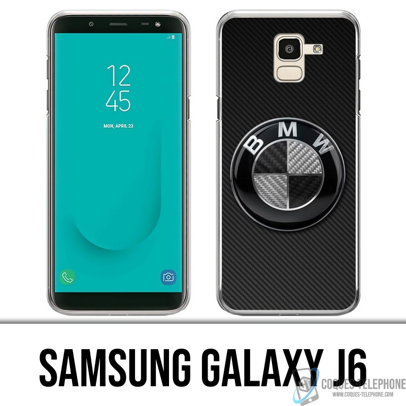 Carcasa Samsung Galaxy J6 - Logotipo Bmw Carbon