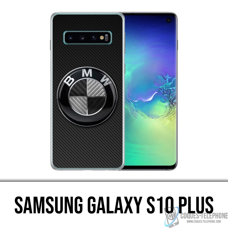 Carcasa Samsung Galaxy S10 Plus - Logotipo de Bmw Carbon