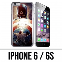 Coque iPhone 6 / 6S - Captain America Grunge Avengers