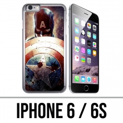 Custodia per iPhone 6 / 6S - Captain America Grunge Avengers