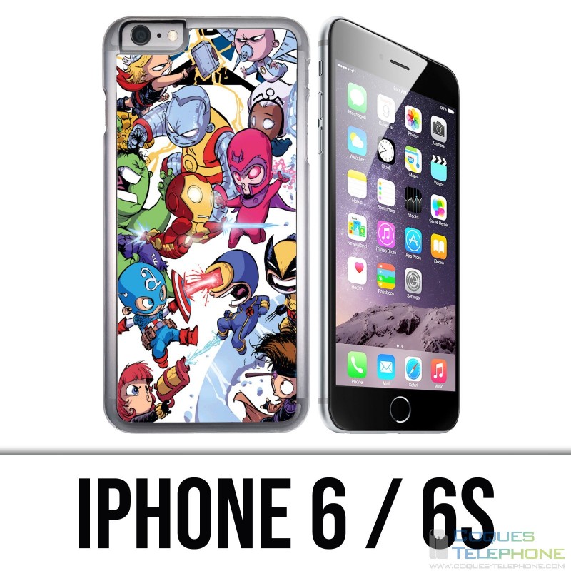 Custodia per iPhone 6 / 6S - Cute Marvel Heroes