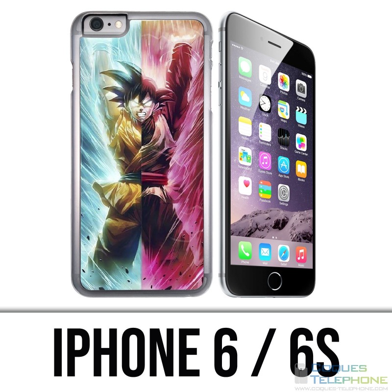 Coque iPhone 6 / 6S - Dragon Ball Black Goku Cartoon