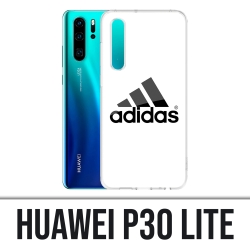 Custodia Huawei P30 Lite - Logo Adidas bianco